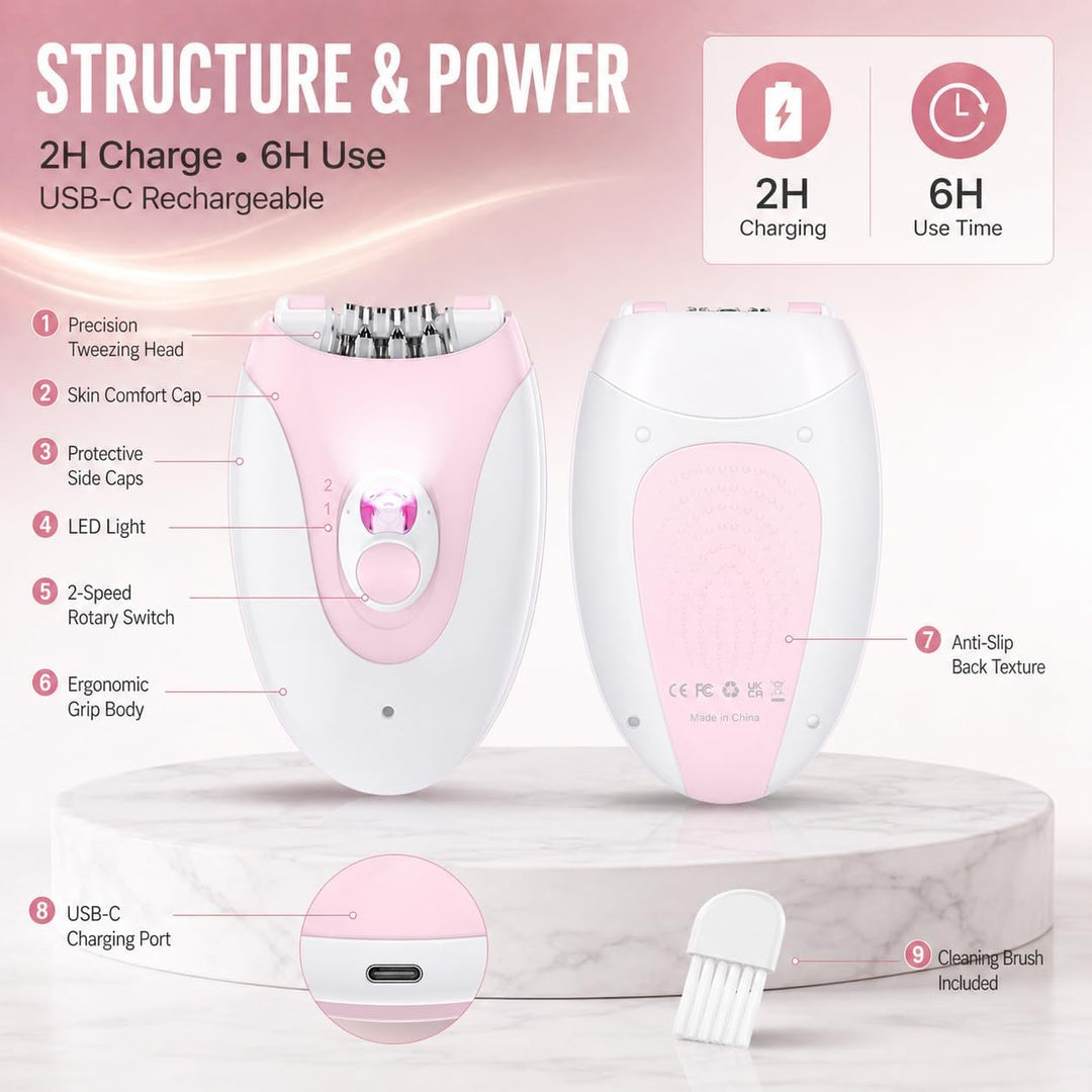Depiladora para mujer, depiladora facial, dispositivo de depilación...