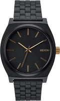 NIXON Time Teller A045 - Reloj analógico de moda para hombre resistente al agua de 100 m (carátula de reloj de 37 mm, correa de acero inoxidable de 19.5 mm-18 mm)