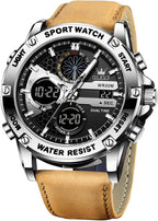 OLEVS Relojes para Hombre Moda Fecha Regalo Cronógrafo Reloj para Hombre Gran Negocio Digital Calendario Resistente al Agua Reloj de Muñeca para Hombre