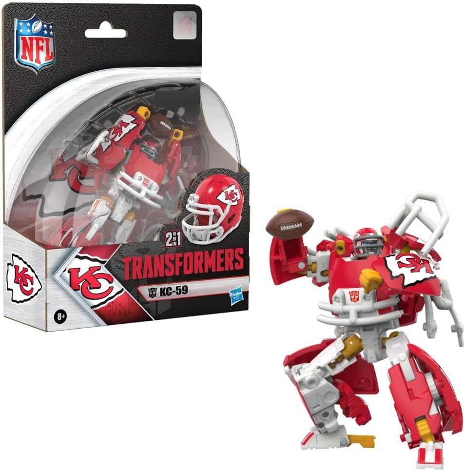 Transformers NFL Kansas City Chiefs KC-59, figura de acción