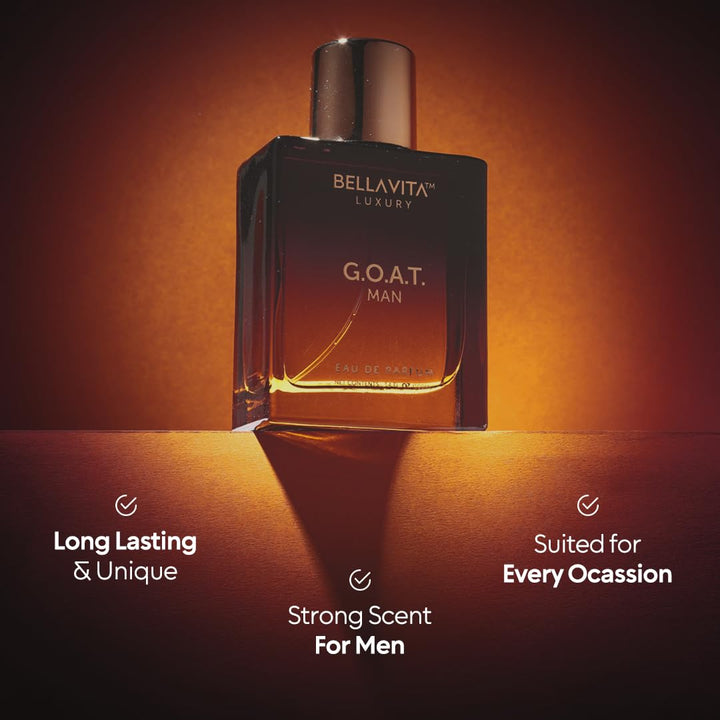 BellaVita Luxury G.O.A.T. Eau De Parfum para hombre (3.4 onzas líqu...