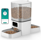 Alimentador automático para gatos de 6 litros para 2 gatos, control de