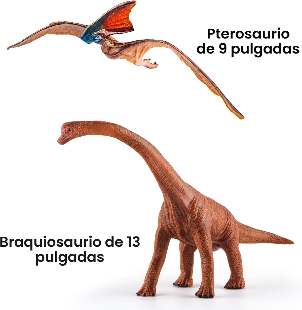 Juego de 6 juguetes de dinosaurios gigantes, juguetes realistas de dinosaurios para niños, juego de dinosaurios grandes para niños y niñas de 3, 4, 5, 6, 7 años, amantes de los dinosaurios de