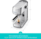 CASABREWS Máquina de café espresso de acero inoxidable 3700 Essential con