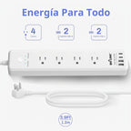 BN-LINK Regleta de control remoto con 4 tomacorrientes independientes, 4
