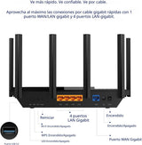 TP-Link AXE5400 - Enrutador WiFi 6E de tres bandas (Archer AXE75),...