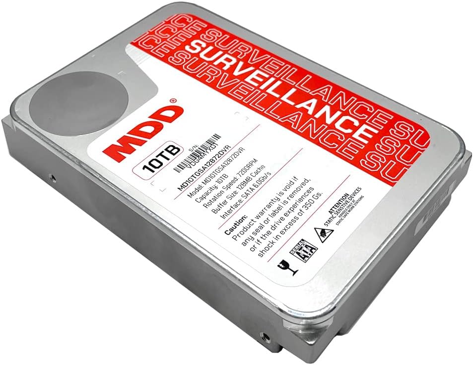 MDD (MDD10TSATA25672DVR) 10TB 7200RPM 256MB caché SATA 6.0Gb\/s 3.5...