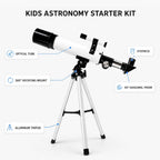 Telescopio para niños de 8 a 12 años, 100 aumentos para