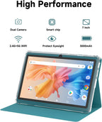 HOTTABLET Tablet Android 14.0 de 7 pulgadas con funda protectora, 8...