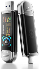 MOVE SPEED Unidad USB de 512 GB con pantalla inteligente 1090 MB\/s...