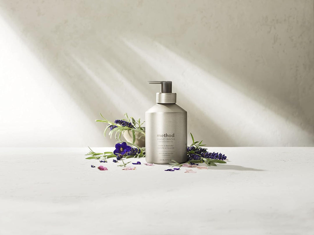 Method Jabón de manos en gel, violeta + lavanda, botella de alumini...