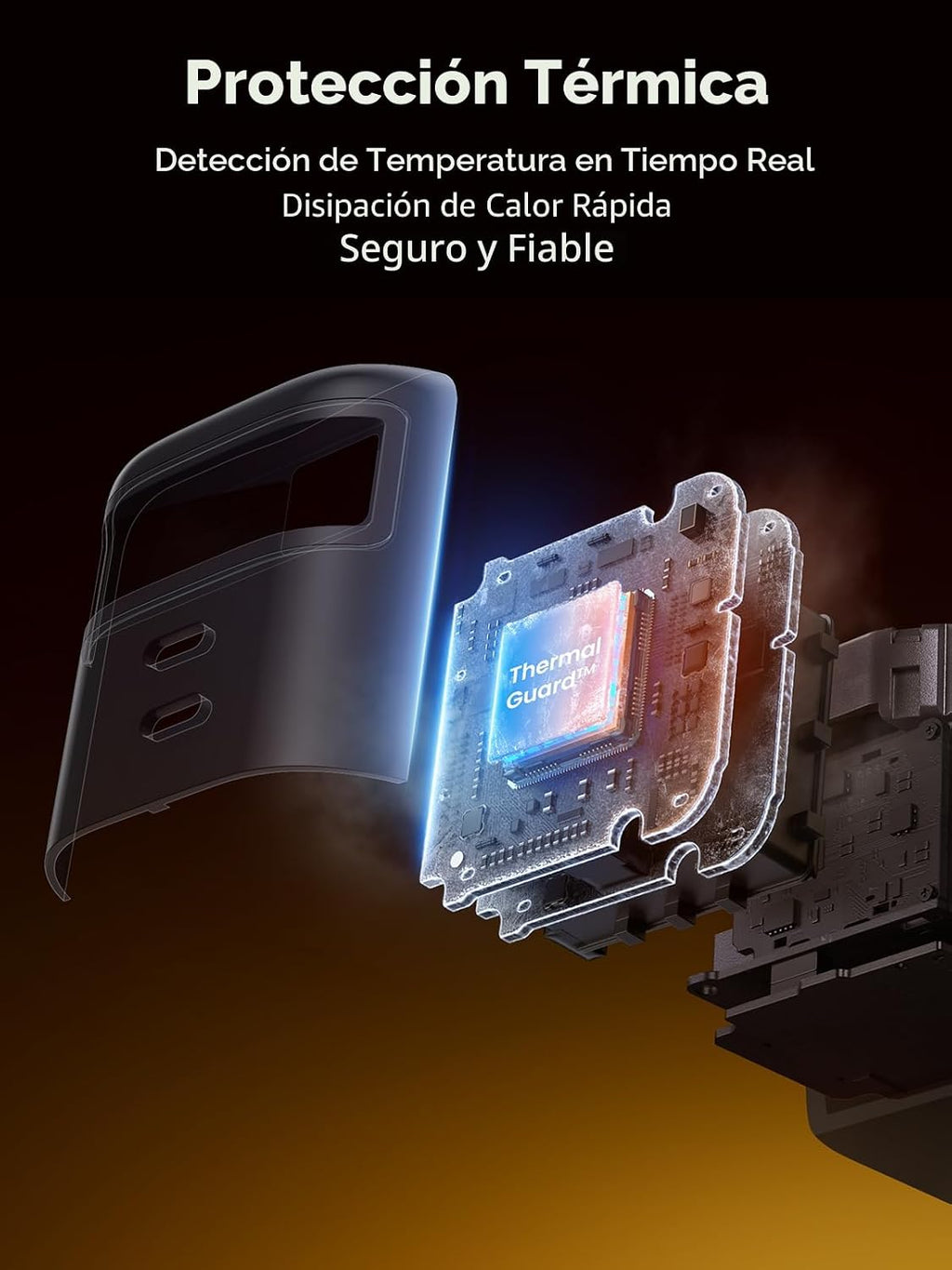UGREEN Nexode 45W Bloque de cargador retráctil, adaptador de carga rápida 3