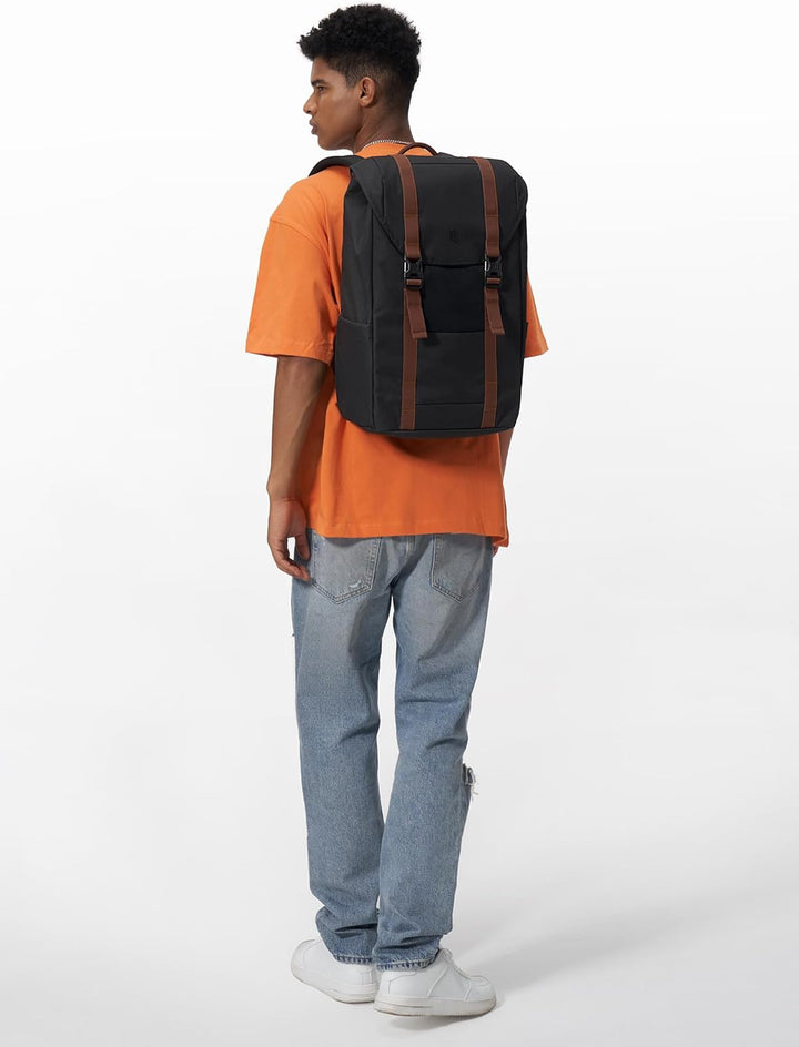 tomtoc 22L Mochila con solapa para portátil, ligera, resistente al...