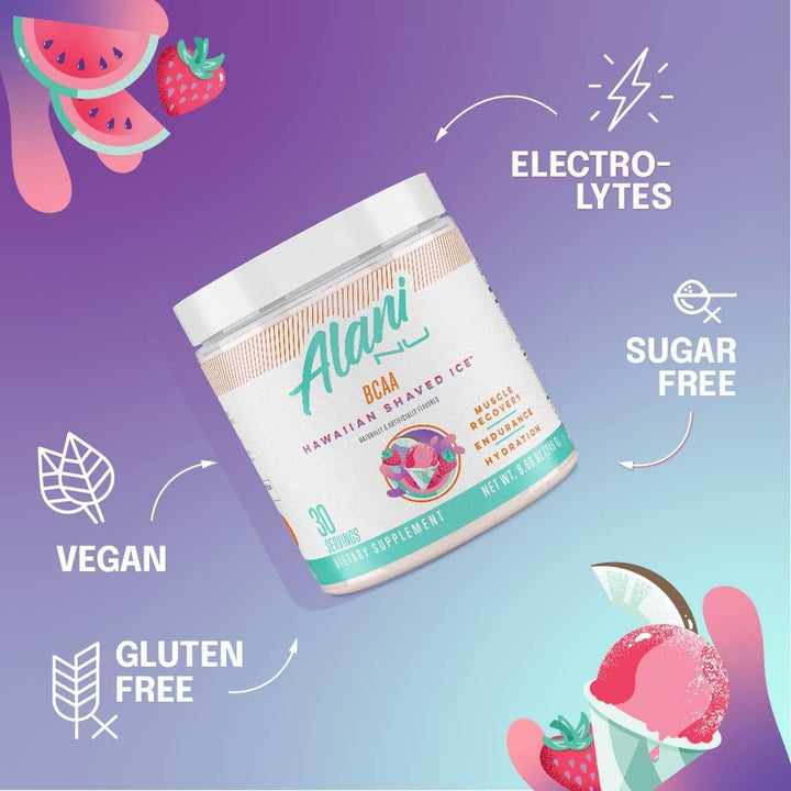 Alani Nu BCAA Hawaiian Shaved Ice | Aminoácidos Esenciales de Caden...