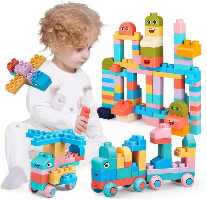 Juego de 78 bloques de construcción suaves STEM para niños de 18 me...