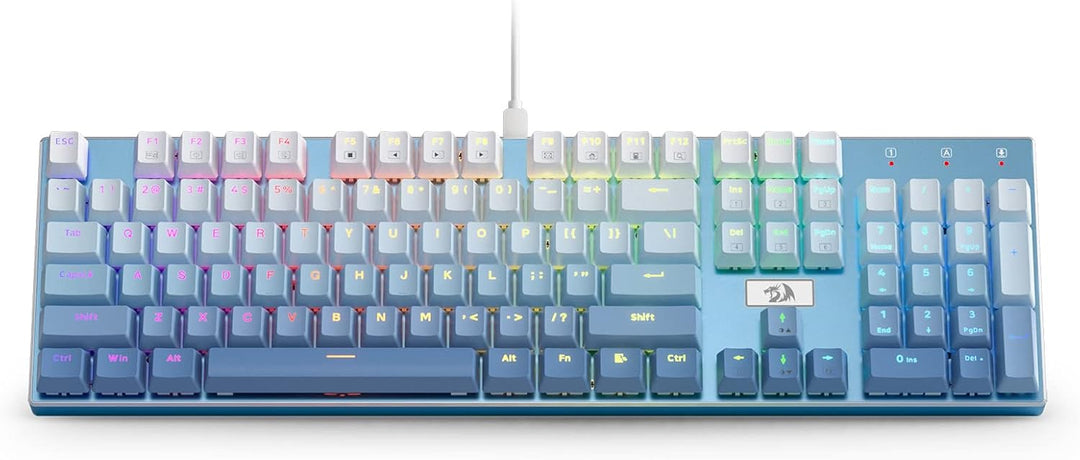 Redragon K556 SE teclado mecánico para juegos con cable y luz poste...