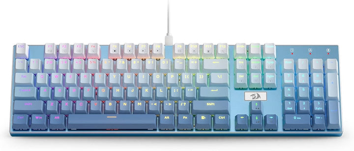 Redragon K556 SE teclado mecánico para juegos con cable y luz poste...