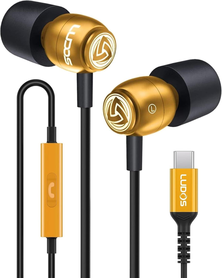 LUDOS Clamor - Auriculares USB C para iPhone 16 15 Pro Max Plus iPa...