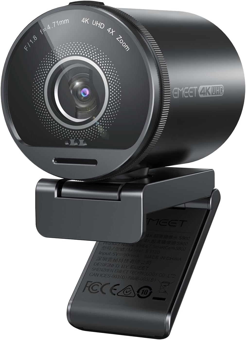 EMEET Cámara web SmartCam S800-4K para transmisión, sensor Sony de...
