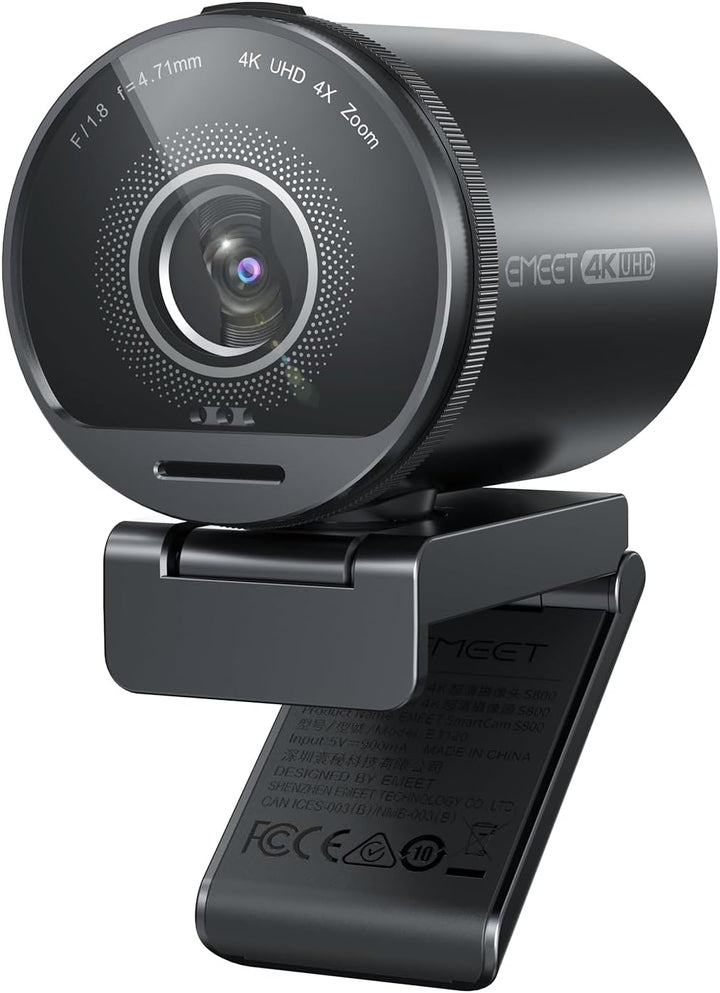 EMEET Cámara web SmartCam S800-4K para transmisión, sensor Sony de...