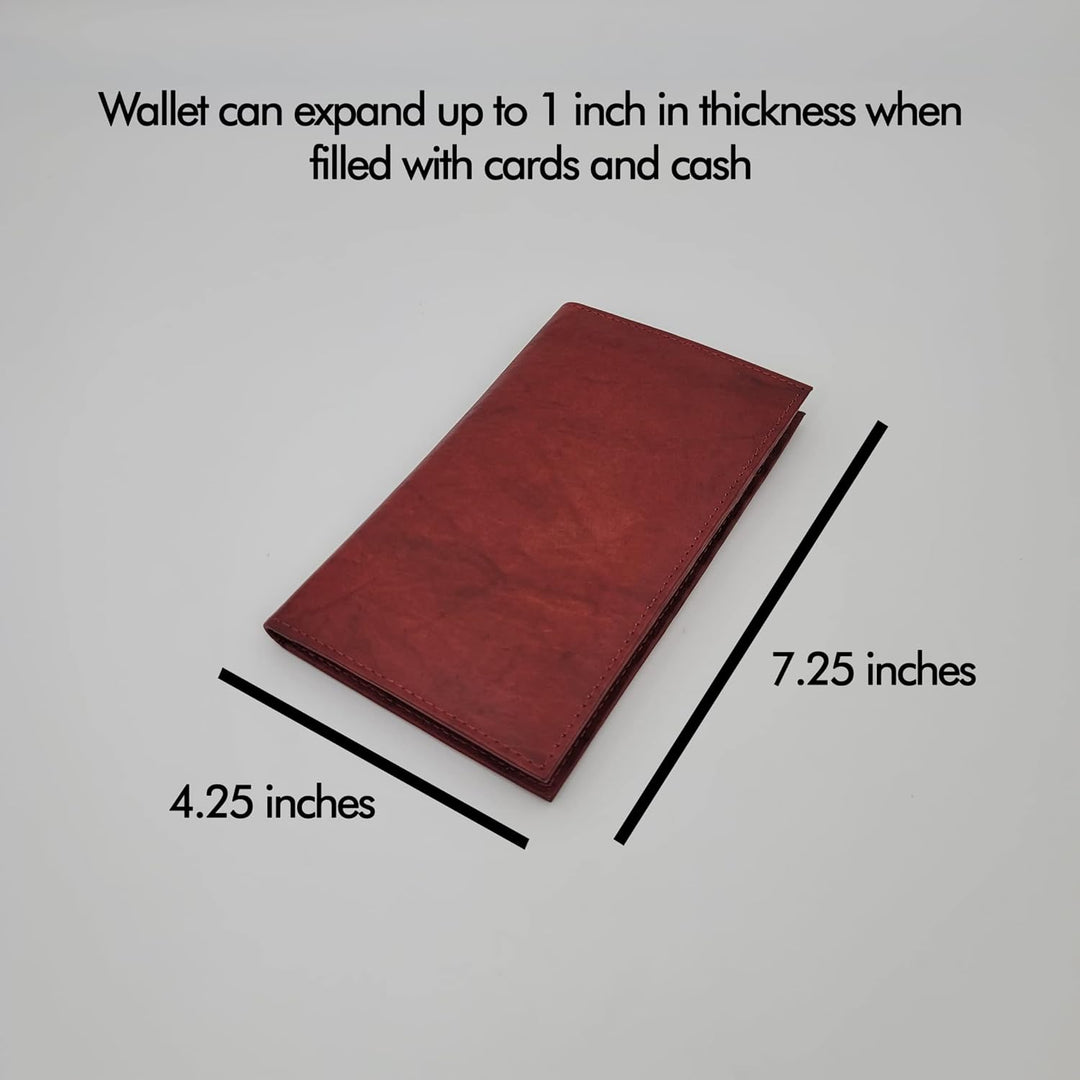 ag wallets Cartera Larga de Cuero Genuino para Hombre con ID para 1...