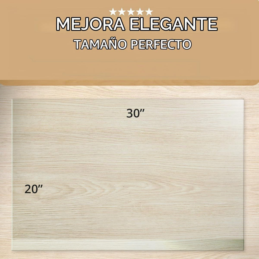 Alfombrilla de escritorio de vidrio templado y almohadilla de escritorio