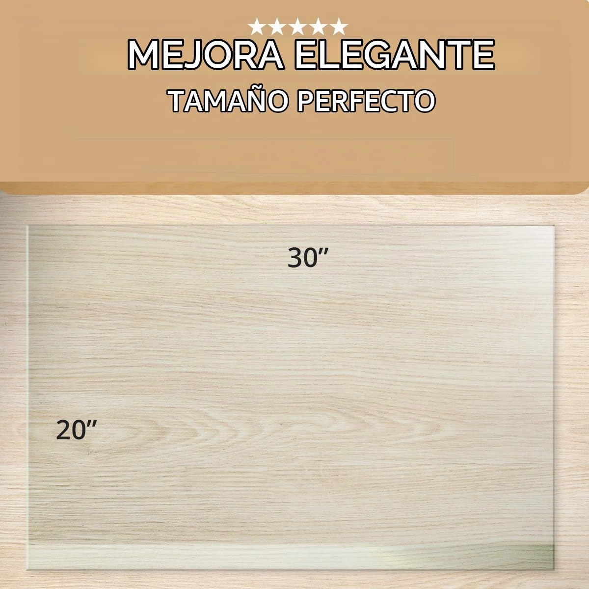 Alfombrilla de escritorio de vidrio templado y almohadilla de escritorio