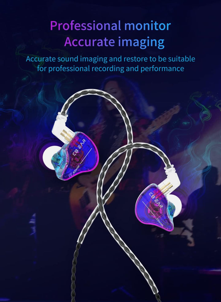YINYOO KBEAR Storm - Auriculares profesionales con monitor de oído...