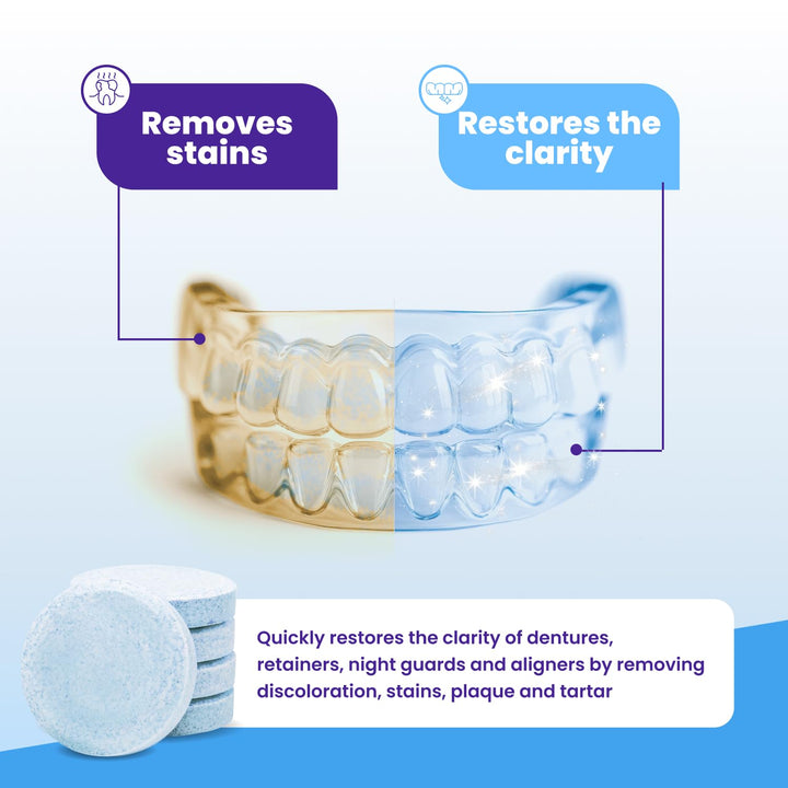 Retainer Brite \u2013 Pastillas limpiadoras para alineadores de Inv...
