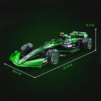 CaDA C64010W Kick Sauber F1 Team C44 Juego de Construcción de Carreras, MOC 1:8 Coche de Bloques de Construcción F1, Modelo de Supercoche del Campeonato de Fórmula 1 para Adultos (2553 piezas)