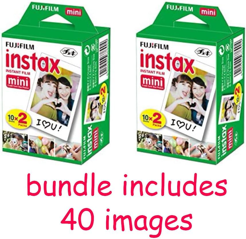 Fujifilm Instax Mini 12 - Cámara instantánea azul pastel con pelícu...