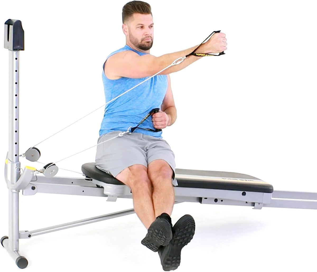Total Gym Máquina de Entrenamiento de Cuerpo Completo, Equipo de Ejercicio FIT para el Hogar con 12 Niveles de Resistencia - Sistema de Fitness Ajustable y Portátil para Entrenamiento de Peso y