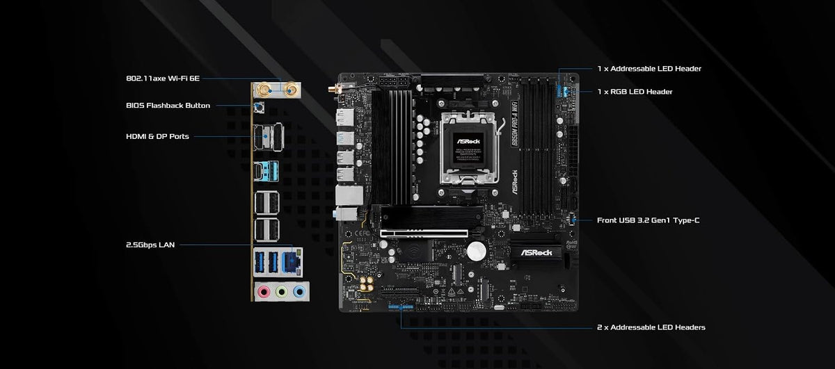 ASRock AMD B850 LiveMixer WiFi 7 Socket AM5 Ryzen 9000/8000/7000 Series, ATX, Mezclador en vivo