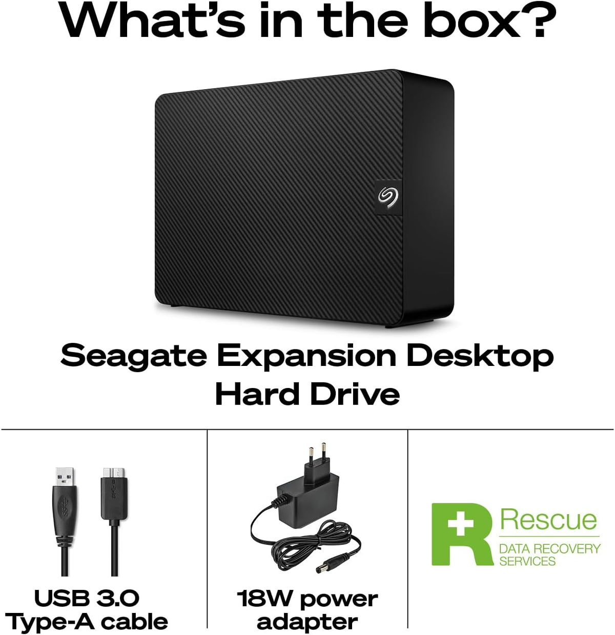 Seagate Expansion 8TB Disco duro externo HDD - USB 3.0, con servici...