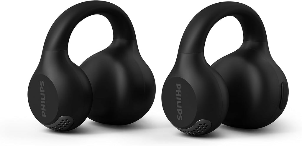PHILIPS Q2000 Auriculares TWS estilo orejera, 28 horas de tiempo de reproducción, llamadas claras, IPX4 resistentes al sudor, color negro