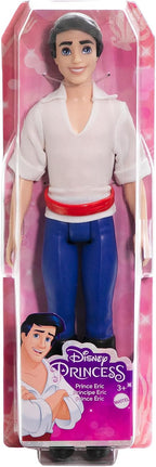 Mattel Disney Princess Toys, Muñeca de moda posable del Príncipe Eric con traje exclusivo, inspirada en la película La Sirenita