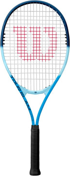 Wilson Tour Slam Lite - Raqueta de tenis recreativa para adultos, tamaño de empuñadura 3-4 3/8 pulgadas, color azul