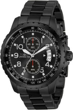 Invicta Specialty - Reloj de cuarzo para hombre, 1.77 pulgadas, acero inoxidable, color negro, dorado y azul (modelo: 13785 y 13787), 13787, Acero inoxidable