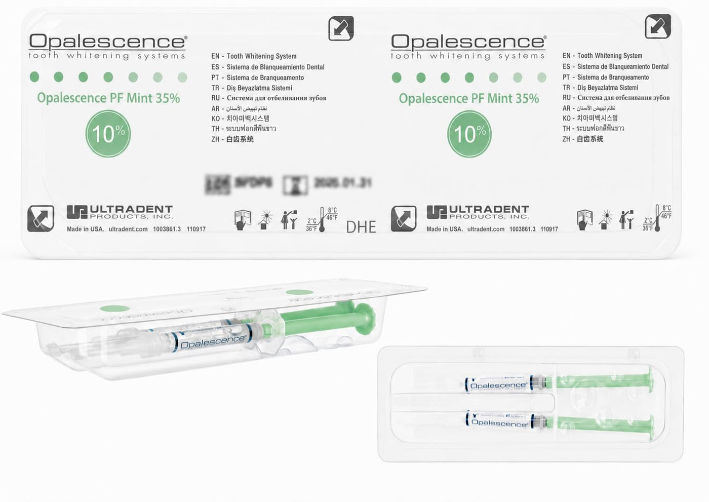 Opalescence, PF 10% blanqueador dental, 8 unidades | Gel blanqueado...