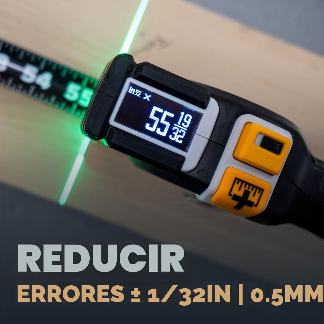 REEKON Cinta métrica digital Tomahawk T1 de 25 pies para el sitio de
