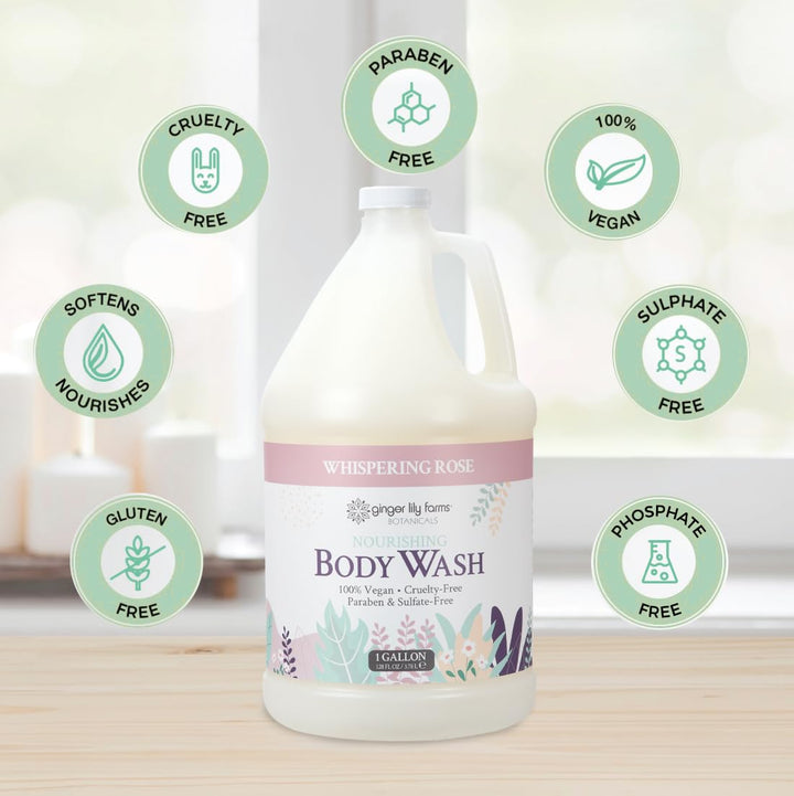 Ginger Lily Farms Botanicals - Jabón corporal nutritivo, 100% vegan...