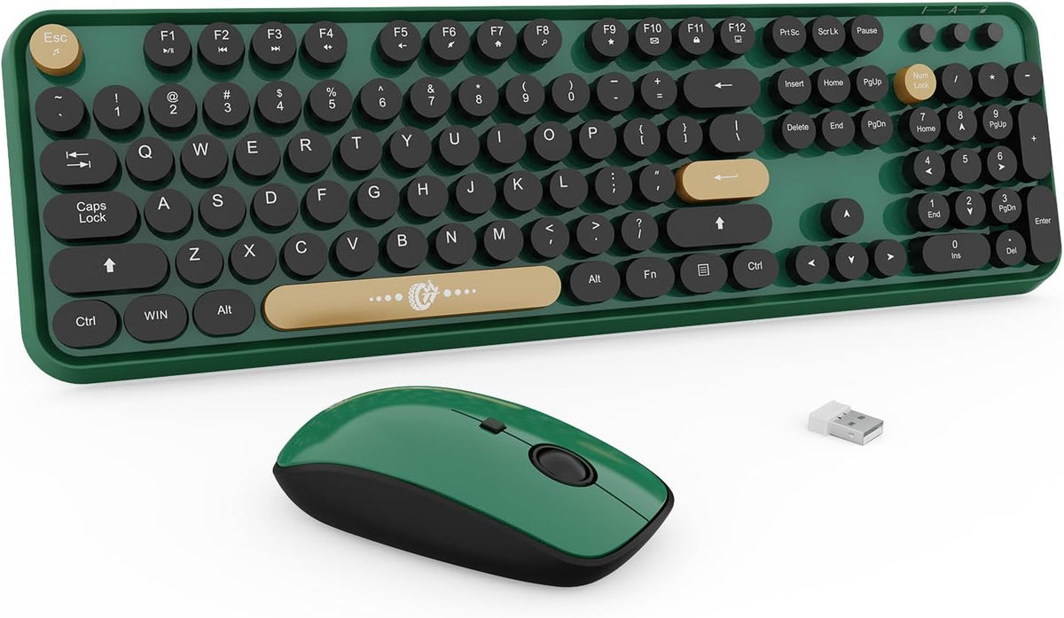 FD Teclado y ratón inalámbricos | Lindo teclado y ratón coloridos c...