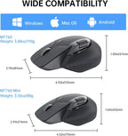 Rapoo MT760Mini Ratón Inalámbrico Bluetooth - Conexión Multi-Modo