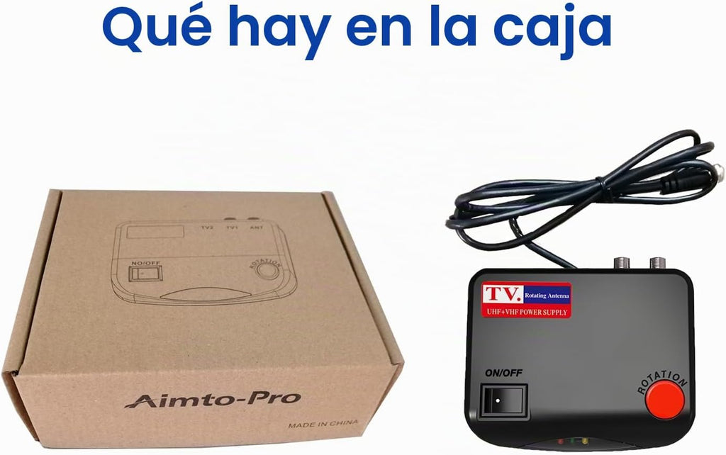 Caja de control al aire libre del rotor de la antena de TV con el botón de