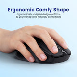 HOTWEEMS D-09 - Mouse inalámbrico para computadora portátil, Ergo G...