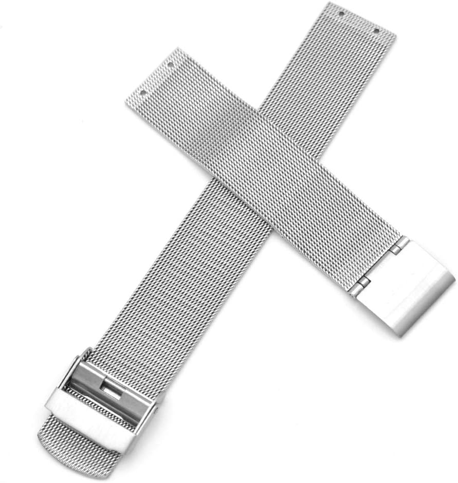 Reemplazo de correa de reloj de acero inoxidable de atornillado de 0.709 in para Skagen