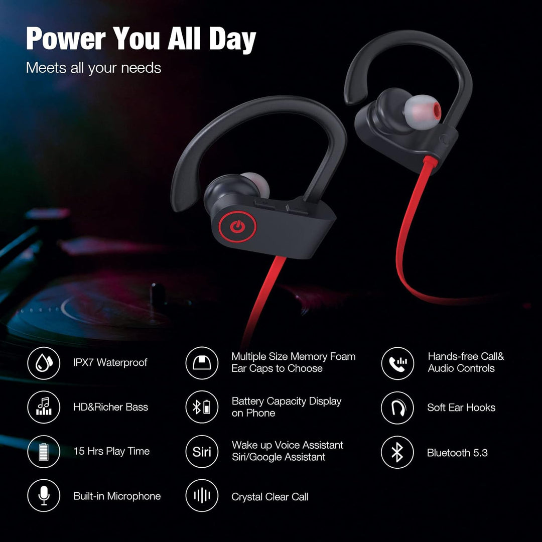 Boean - Auriculares Bluetooth inalámbricos, auriculares Bluetooth 5...