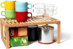 Lipper International Estante de bambú para armario de cocina para organizar una despensa, encimera o baño, 15 5/8 x 10 x 6 1/4 pulgadas