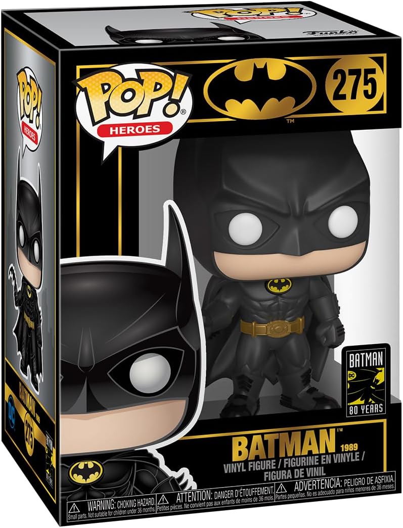 Funko Pop Heroes: Batman 80th - Batman - (1989), Multicolor, Estándar - DC Comics - Figura de vinilo coleccionable - Idea de regalo - Mercancía oficial - Juguetes para niños y adultos - Fanáticos de
