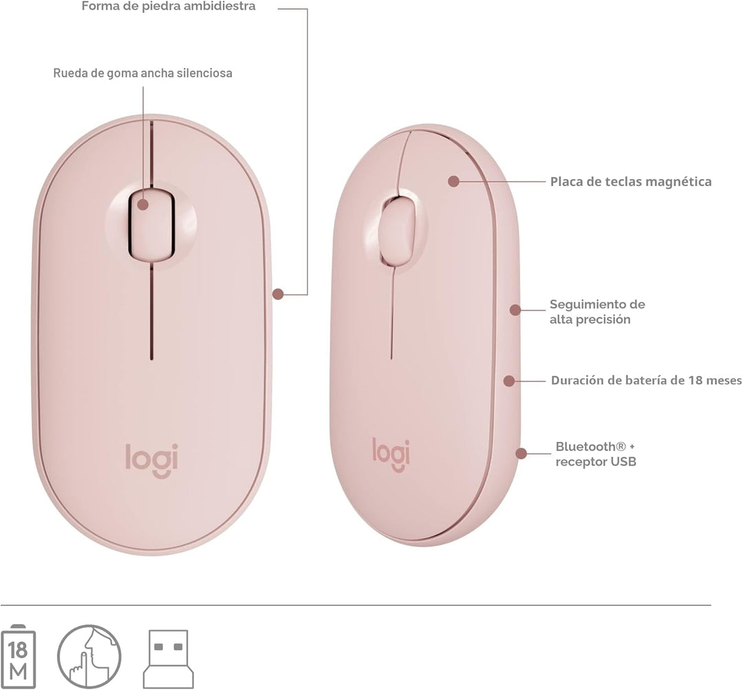 Logitech MK470 - Combo de teclado y mouse inalámbricos delgados, di...
